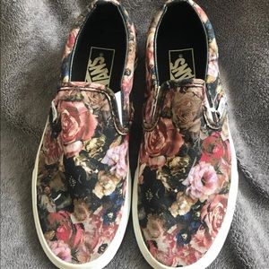 Vans Flower Slip On Sneakers